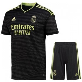 Virallinen pelipaita Real Madrid Kolmas 2022-23 Lyhythihainen - Lasten ( + Lyhyet housut )